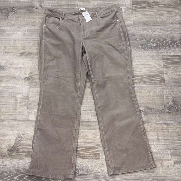 J. Jill Denim - J. Jill Women's Brown Corduroy Boot Cut Jeans